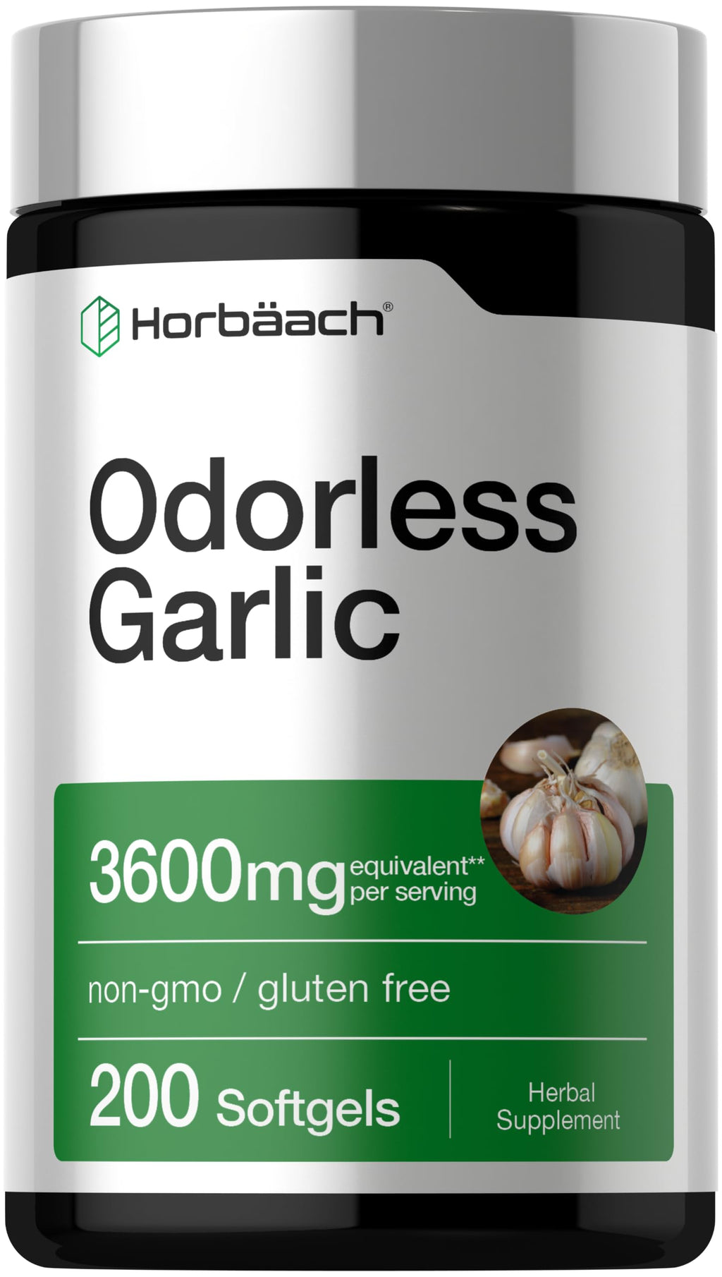 Odorless Garlic Softgel Supplement 200 Pills H88898