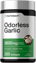 Odorless Garlic Softgel Supplement 200 Pills H88898