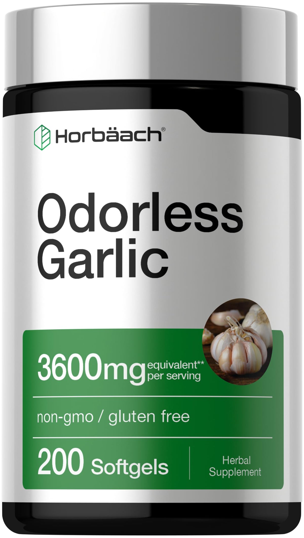 Odorless Garlic Softgel Supplement 200 Pills H88898