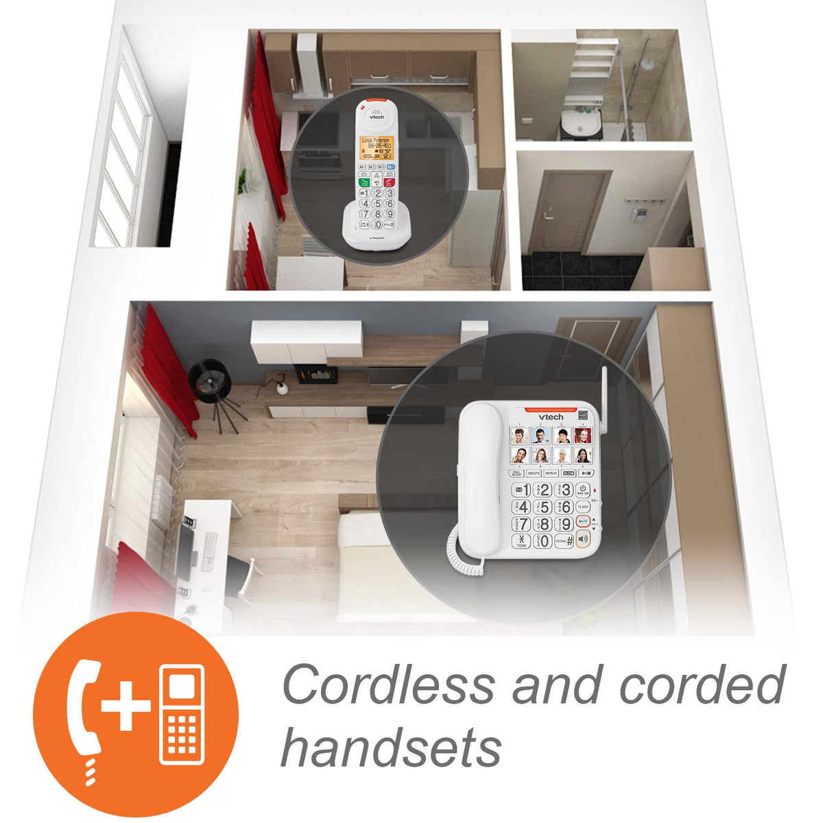Amplified Corded Cordless Phone I683134