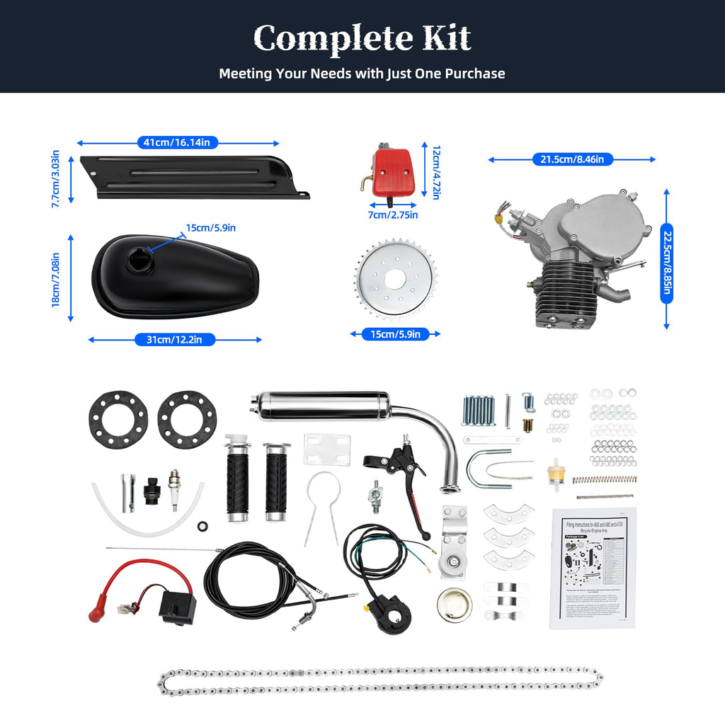 100CC 2 Stroke Air Cooling Bicycle Engine Kit N493