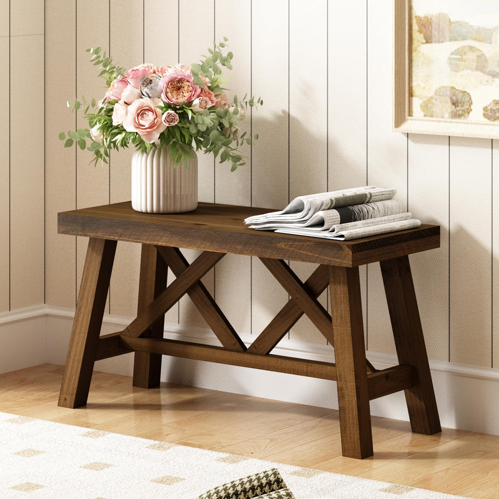 30" Solid Wood Bench W274
