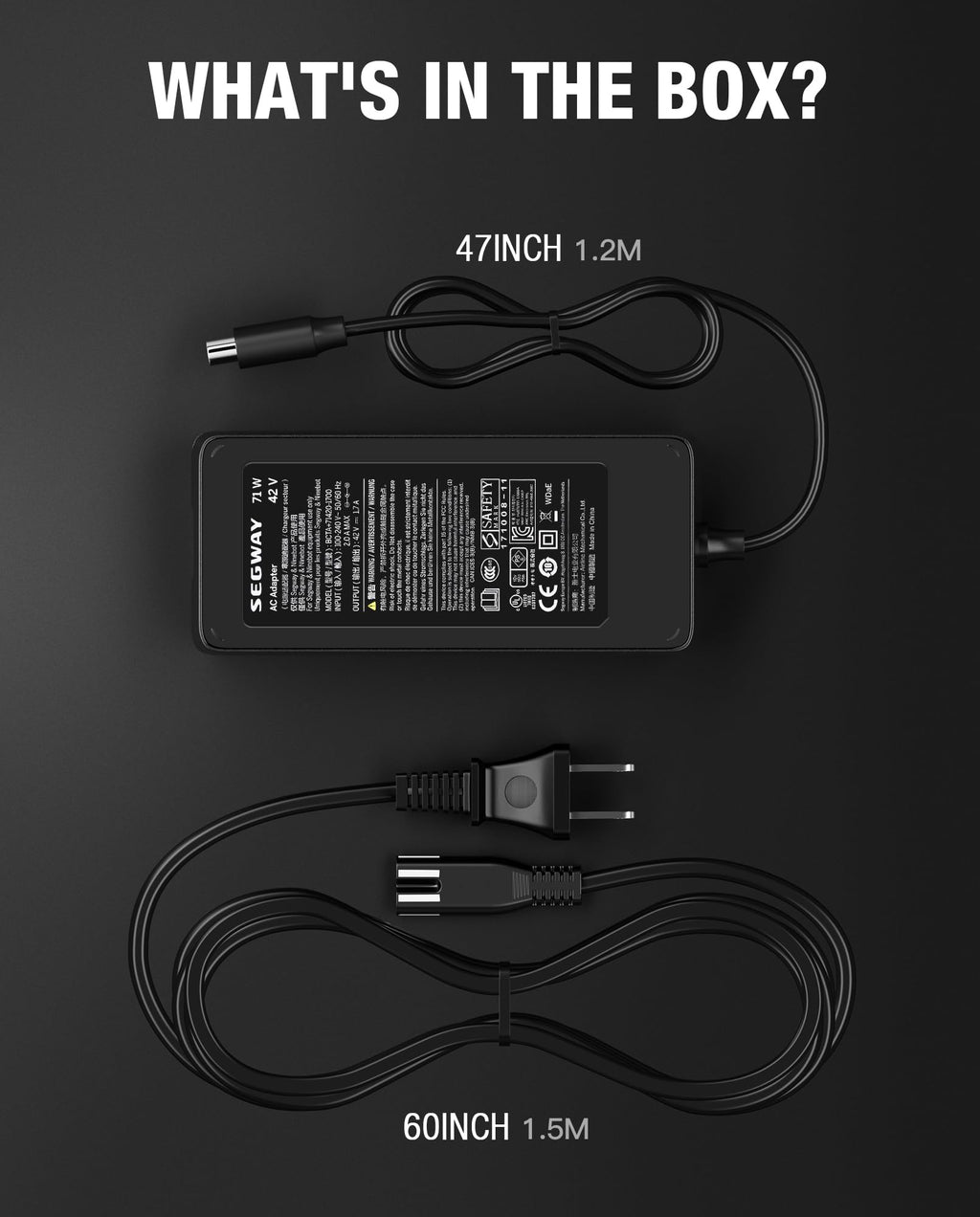 42V 1.7A Charger Power Adapter D7399