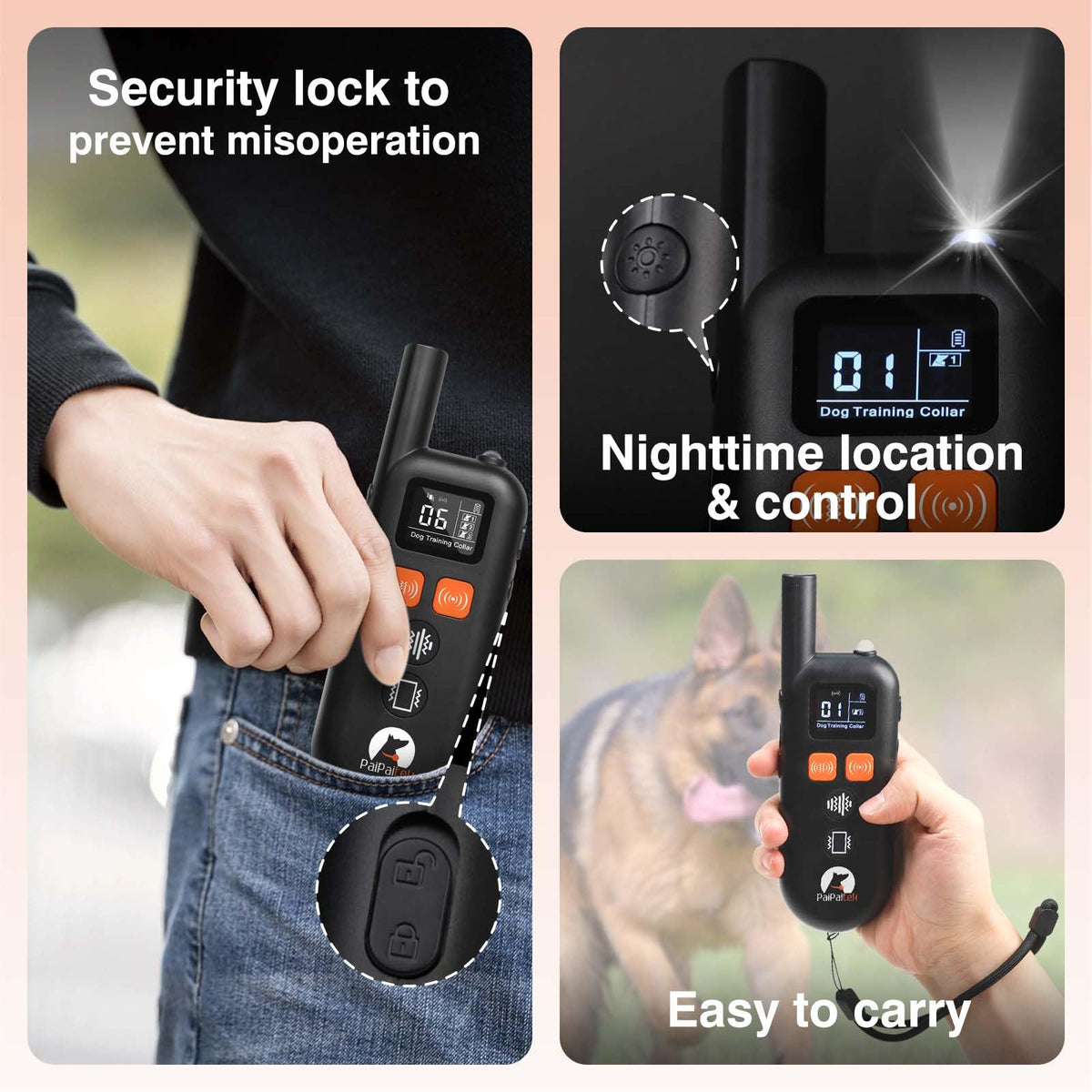 Vibrating Dog Training Collar with Remote S576