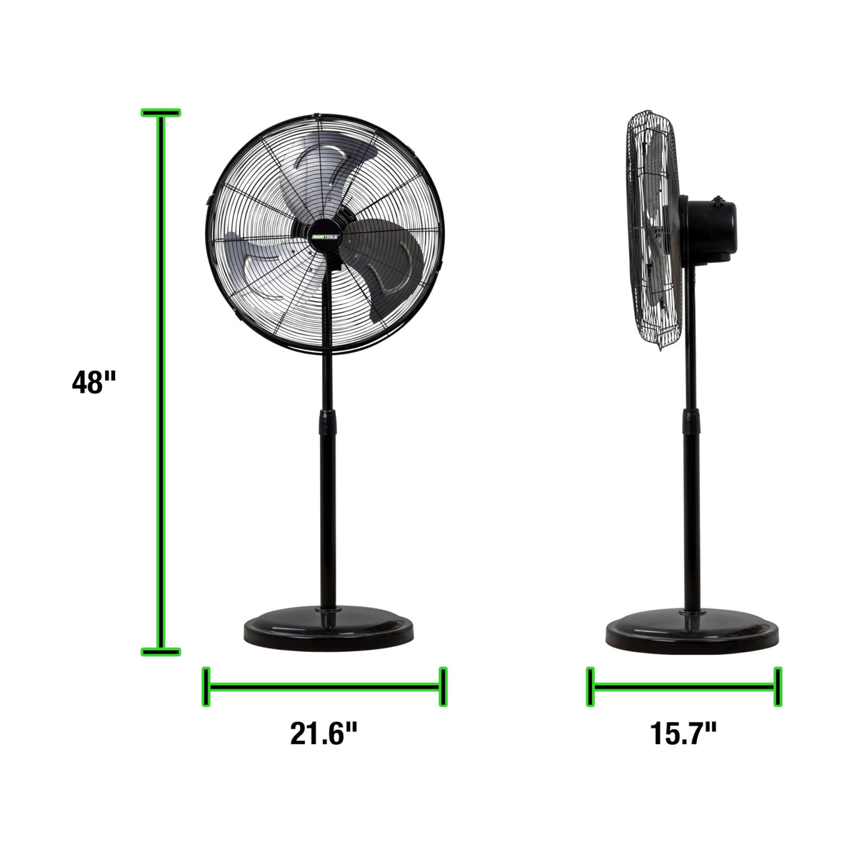 Adjustable 20 Inch Oscillating Pedestal Fan D404