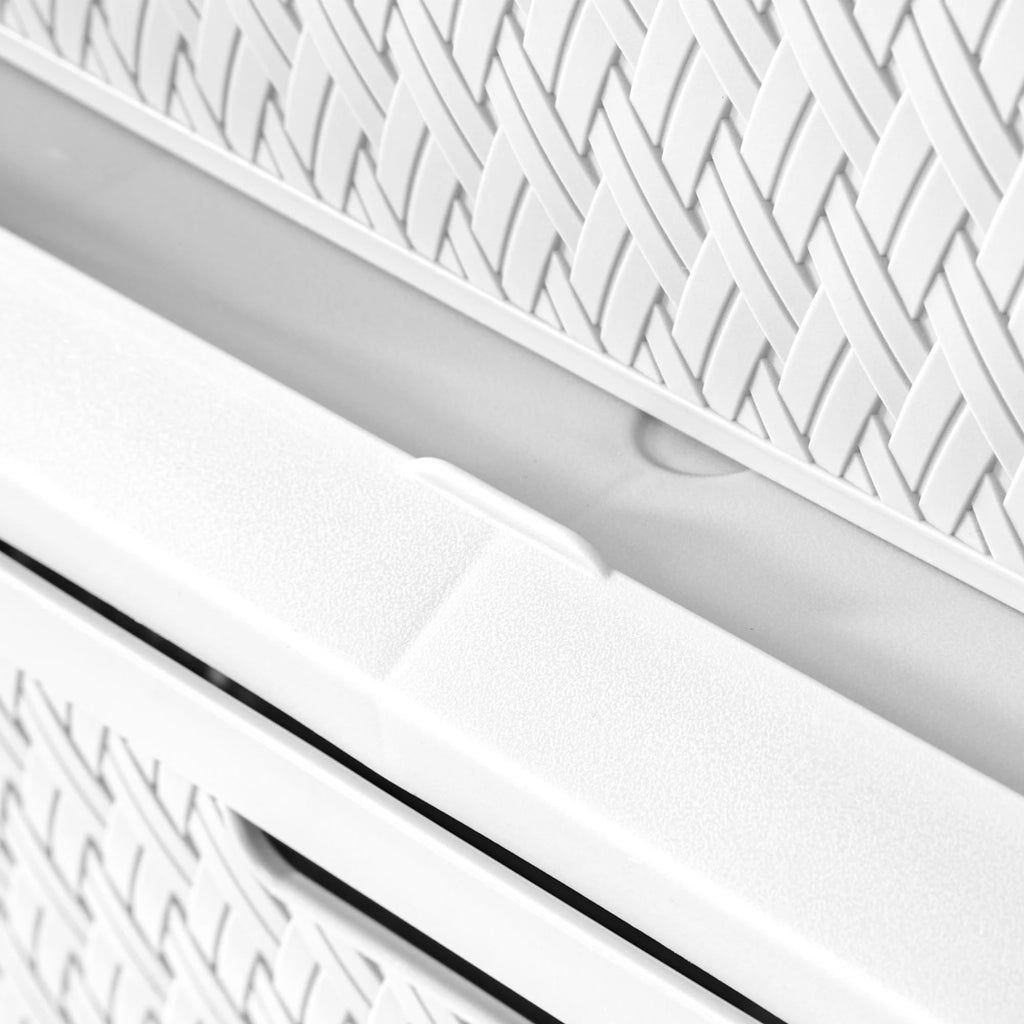 White 3 Drawer Plastic Storage Organizer P61290