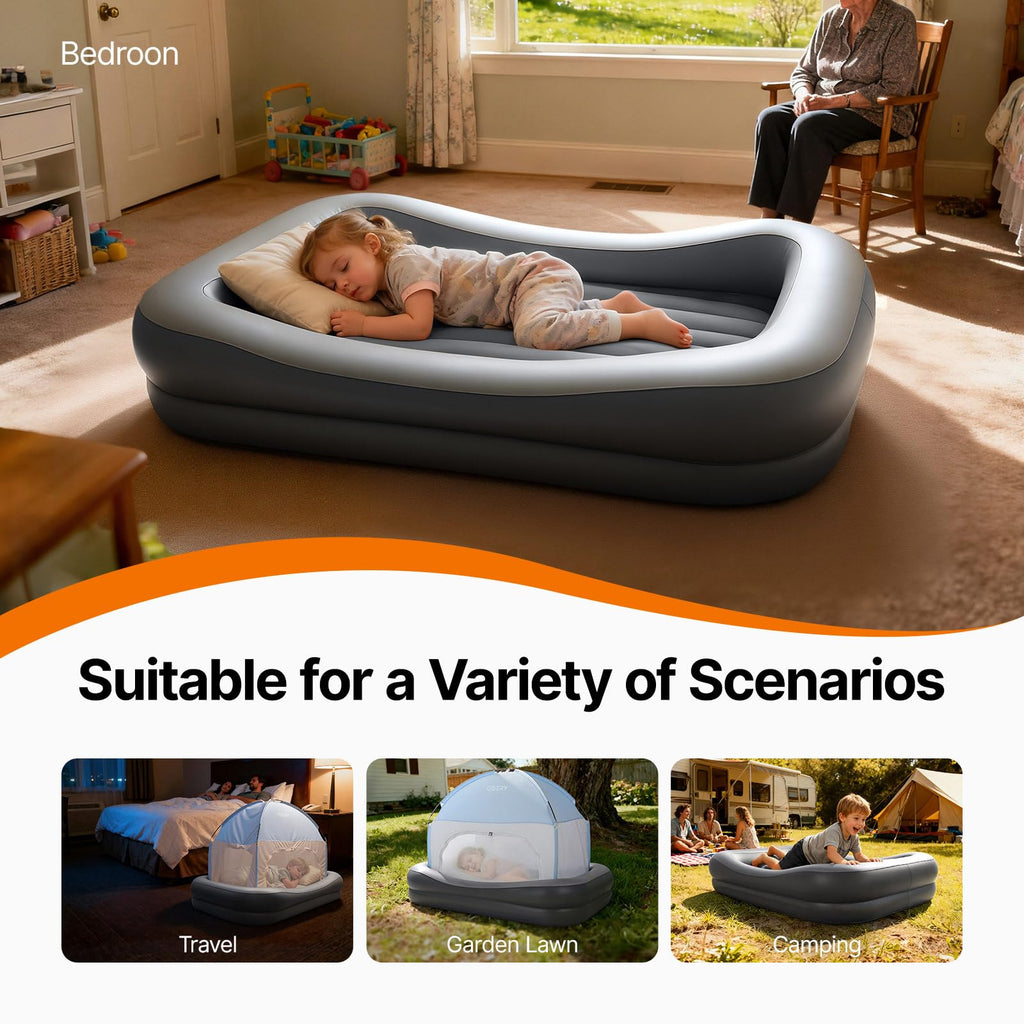 Inflatable Toddler Travel Bed with Tent K331
