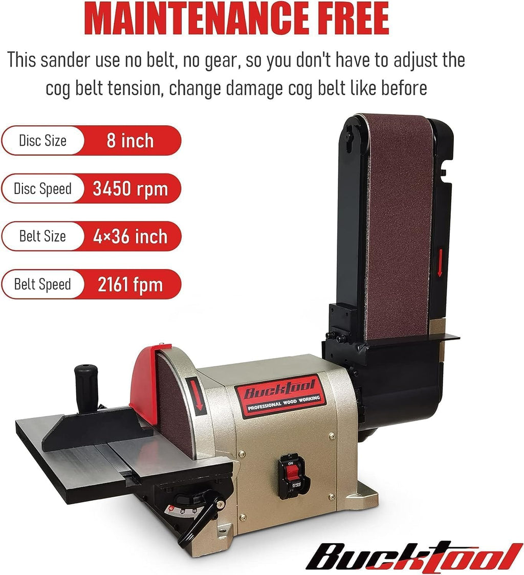 Belt Disc Sander with Rotating Base B845