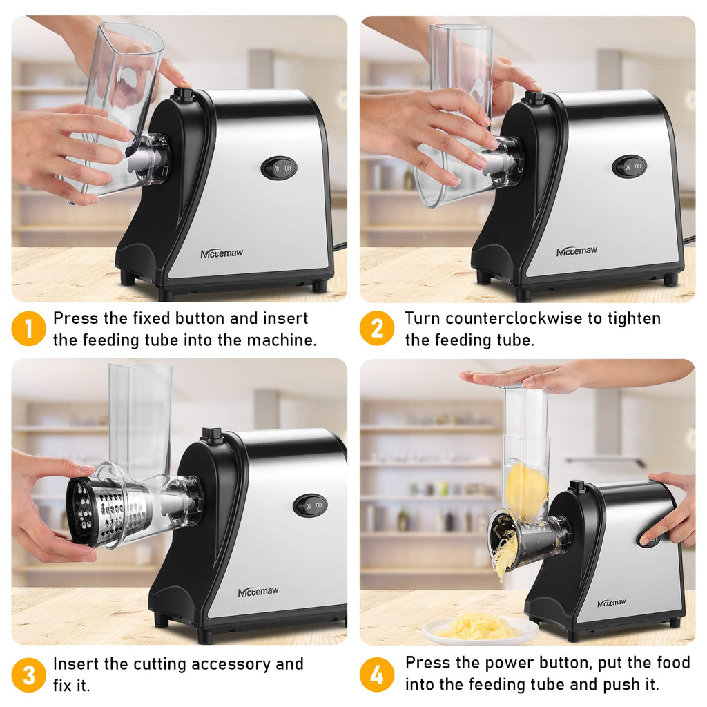 Electric Vegetable Cutter 500 W with 5 Cutting Drums K2238