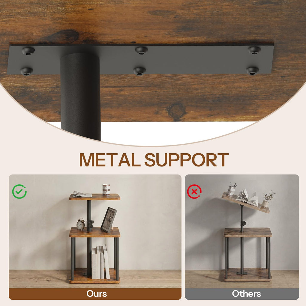 360° Rotating Height Adjustable End Table I396