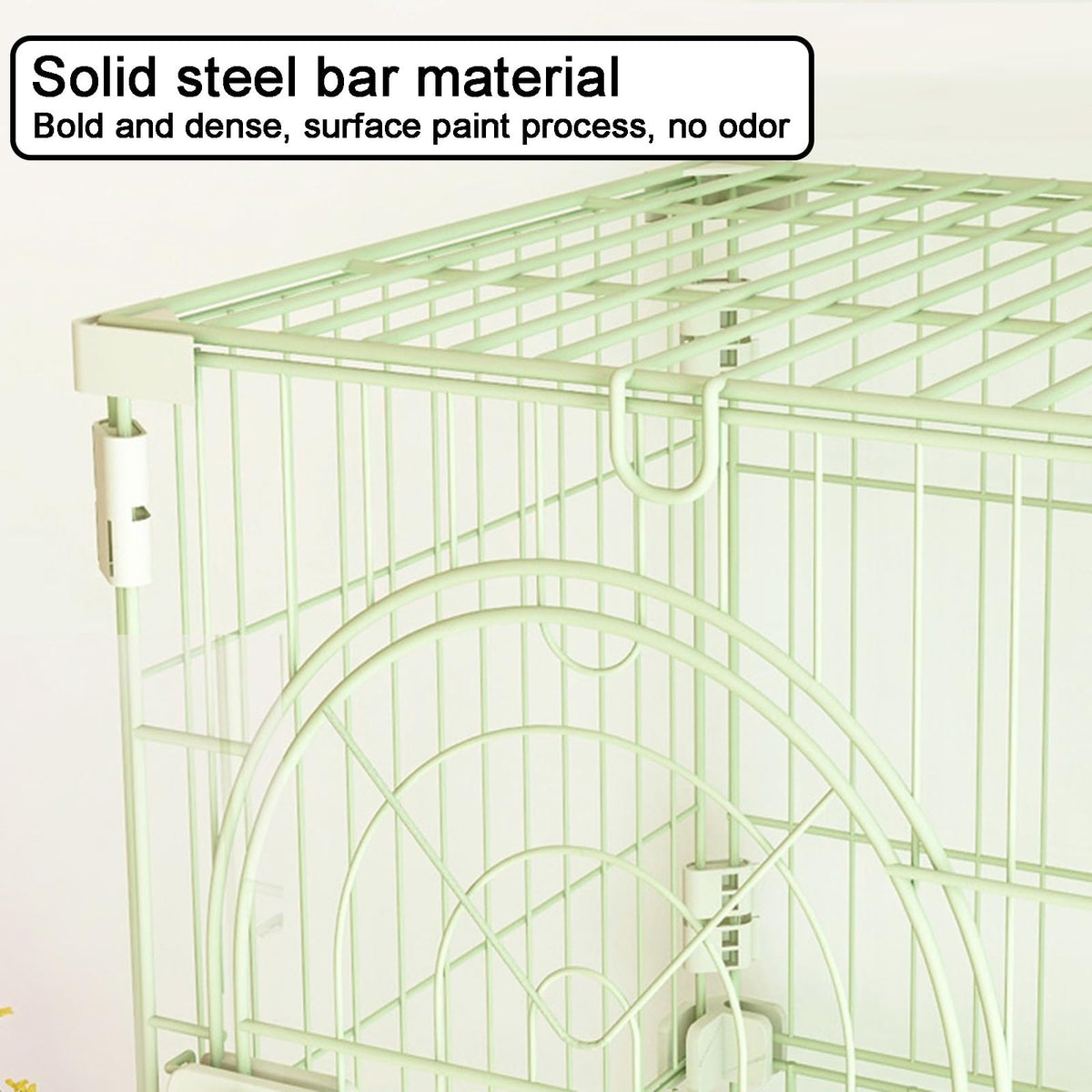 4-Tier Metal Indoor Cat Enclosure with 3 Doors W863
