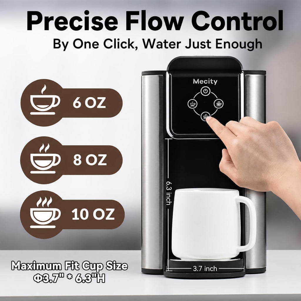 3 in 1 Single Serve Coffee Maker with 50 Oz Water Reservoir O20881