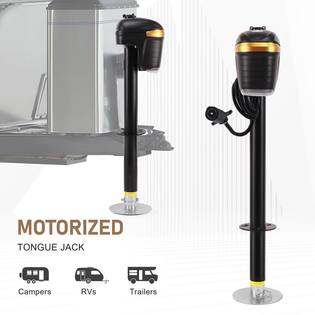 12V Electric A-Frame Trailer Tongue Jack 5000lb T403623