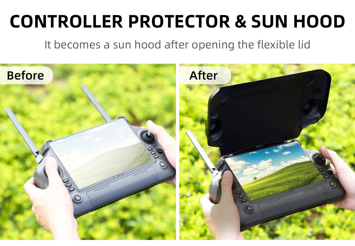 Remote Controller LCD Screen Protect Cover & Sun Hood R90776