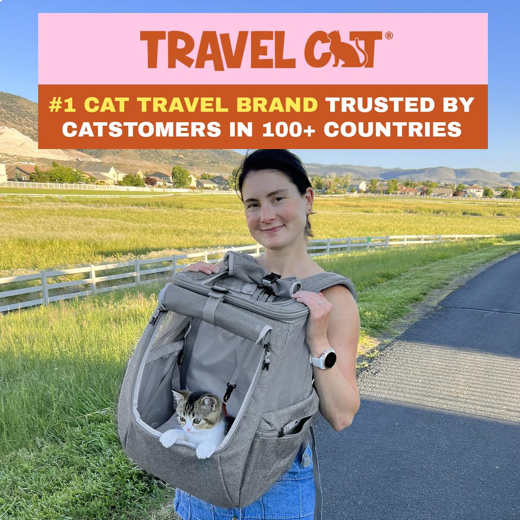 Grey Mesh Cat Carrier Bag with Side Pockets D591249