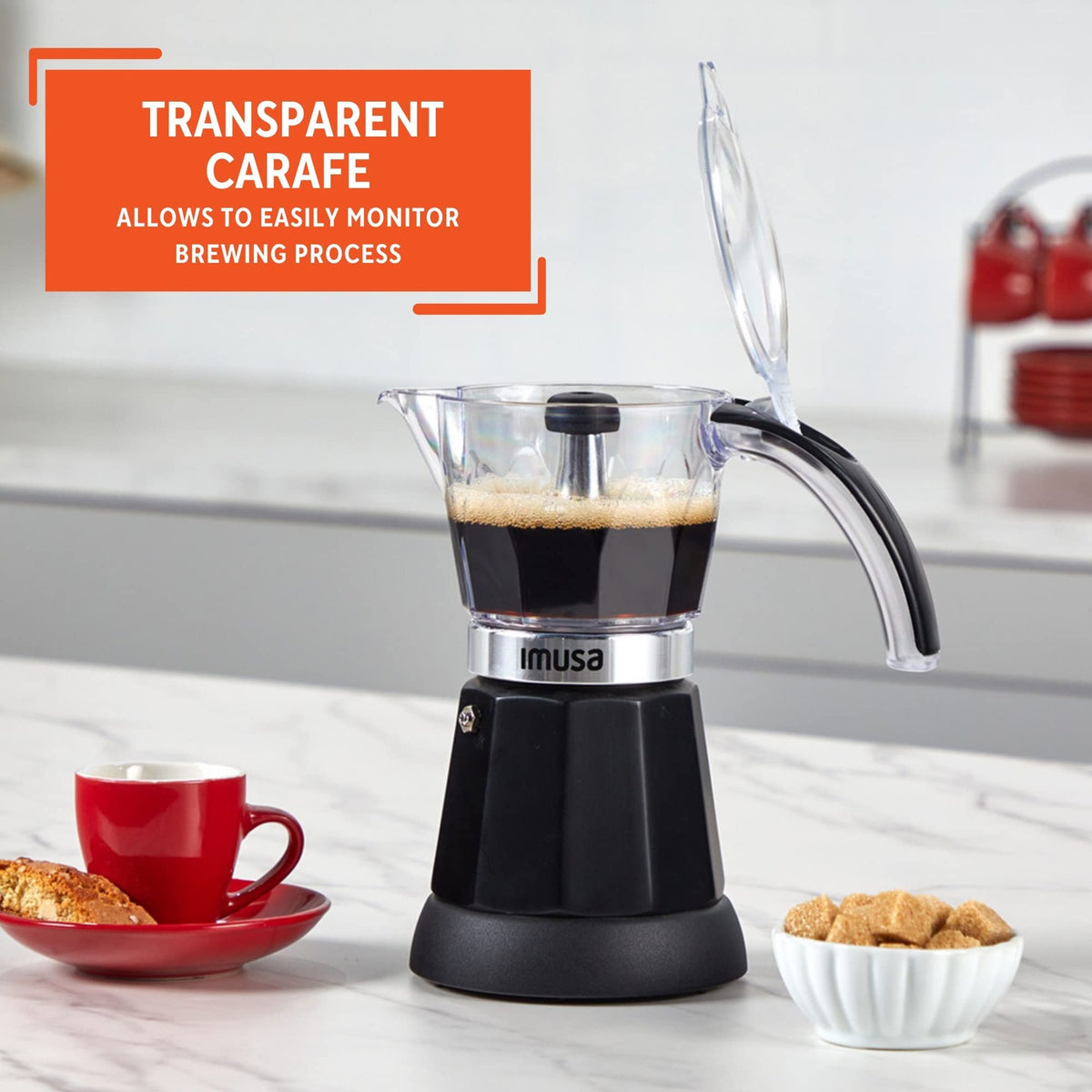 Black Electric Espresso Maker I549