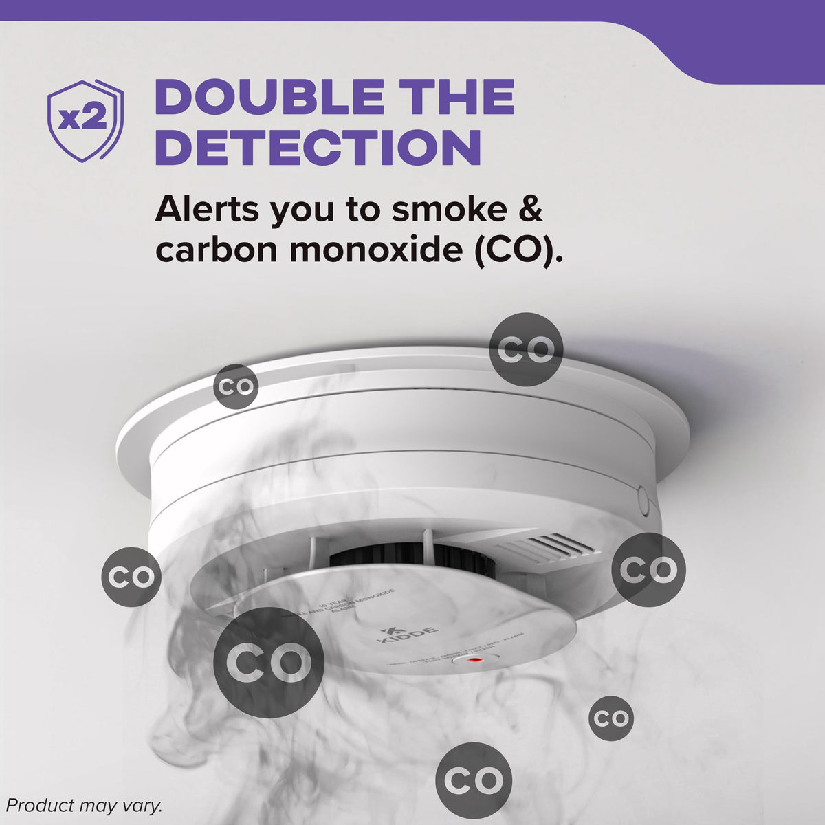 Hardwired Smoke & Carbon Monoxide Detector, 2 Pack W594670