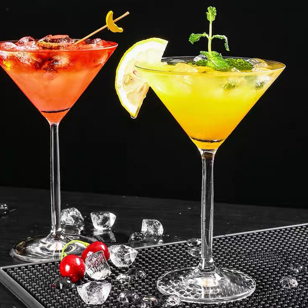 Clear 10 oz Plastic Martini Glasses Set of 6 P53155