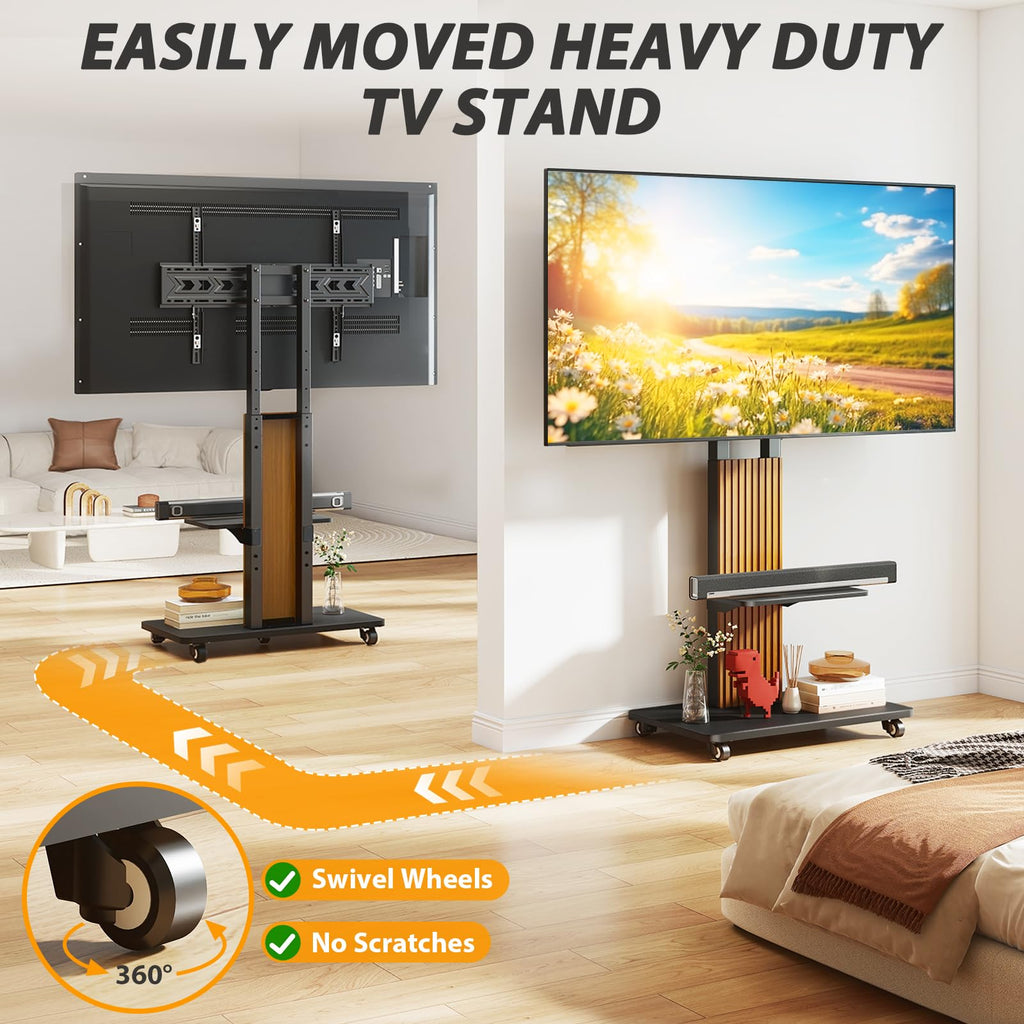 Heavy Duty Rolling TV Stand for 55-100 inch Large Screens G193983