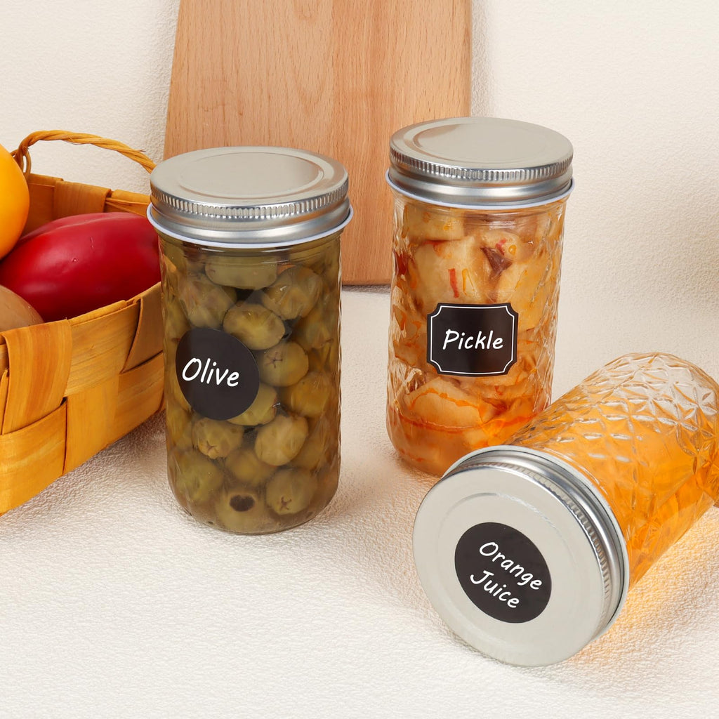 12 oz 20 Pack Glass Mason Jars with Airtight Lids A5576