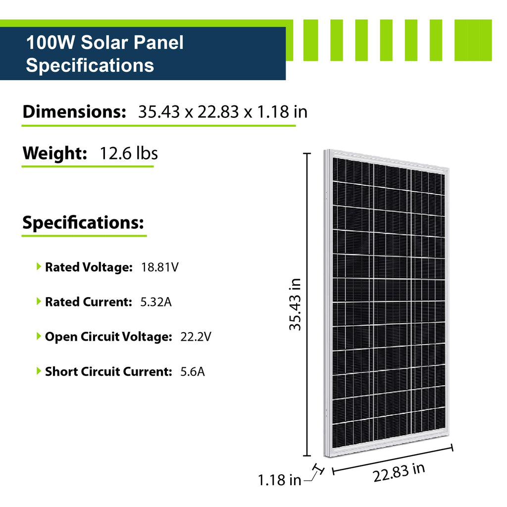 400W 12V Mono Rigid Solar Panel Kit with 30A PWM Charge Controller Y972