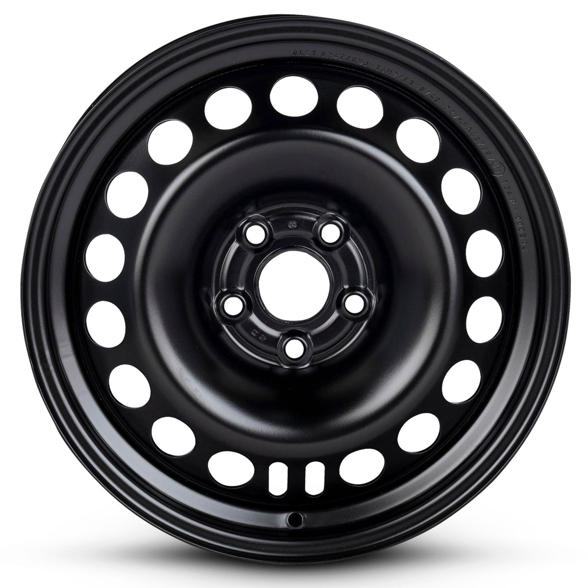 16 Inch Black Painted Steel Rim K93246