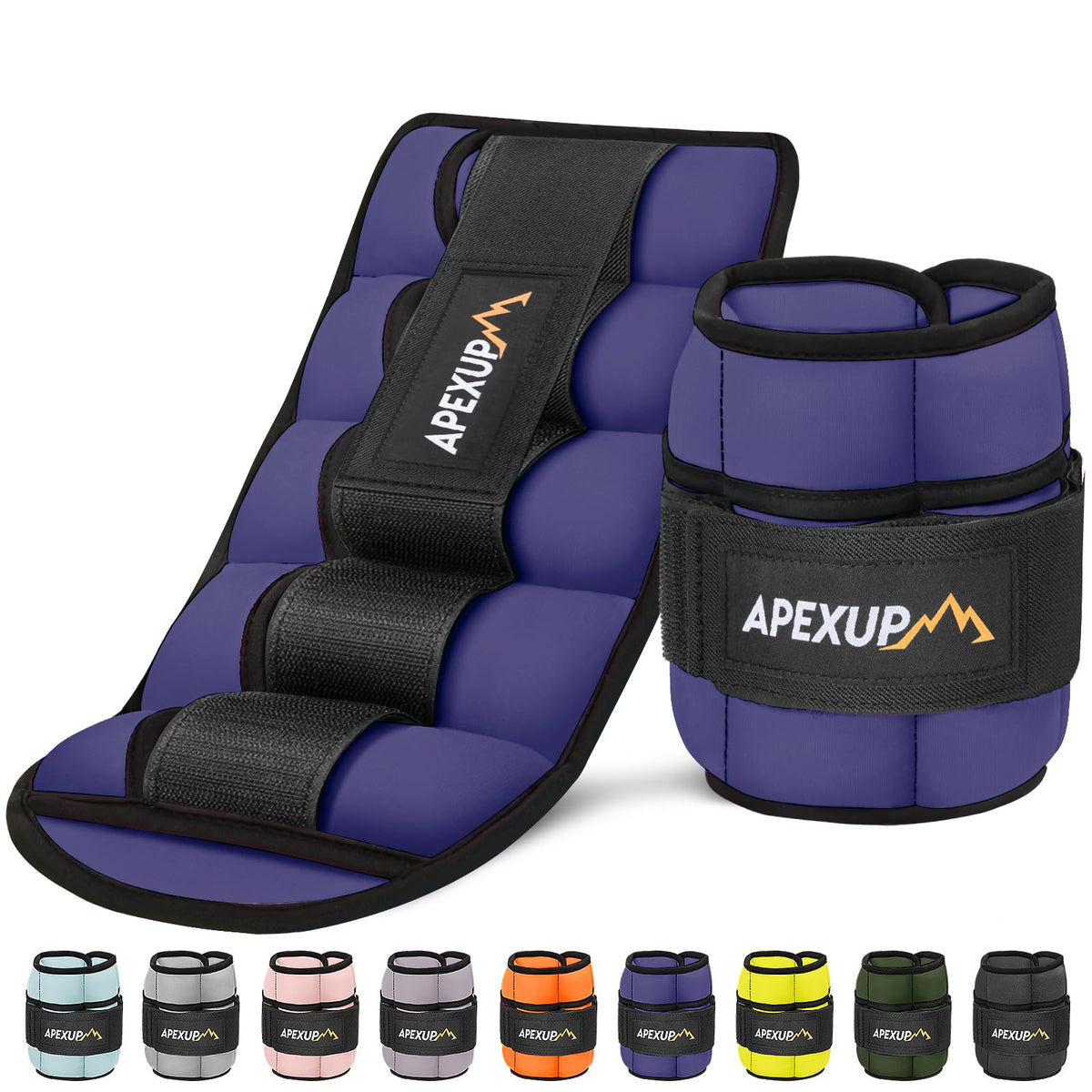 10lbs/Pair Adjustable Ankle Weights & 5lbs Weighted Vest Y53133