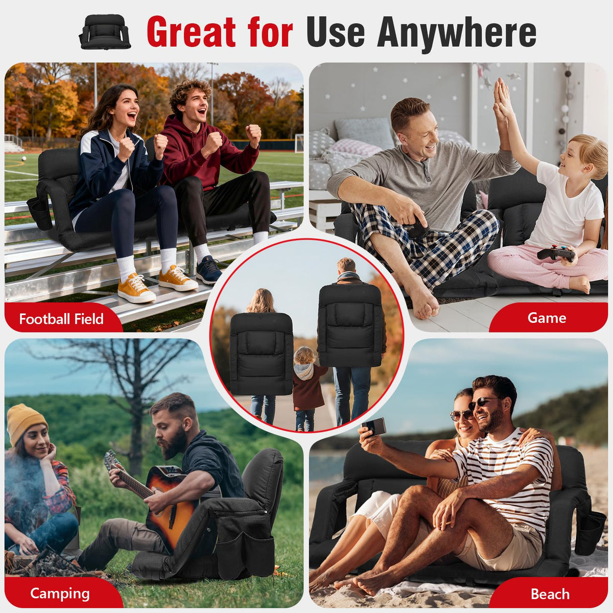 Stadium Seats with Back Support 2 Pack I293439