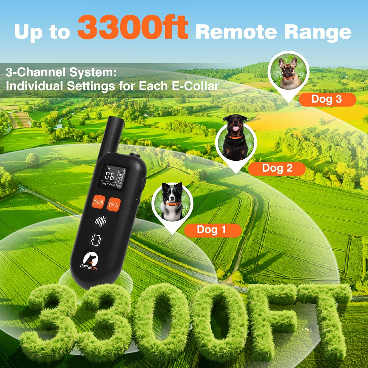 Vibrating Dog Training Collar with Remote S576