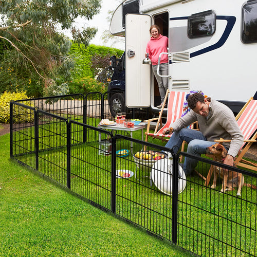 24 Inch 16 Panels Metal Dog Playpen M617
