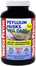 180 Veg Capsules Psyllium Husks Fiber Supplement U555