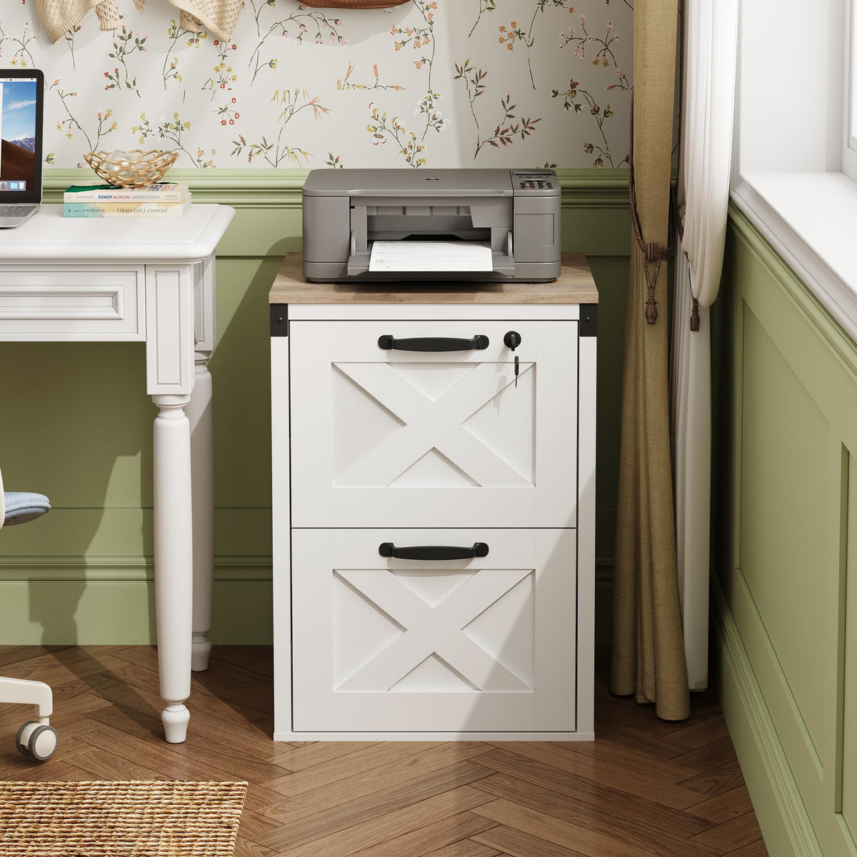 2-Drawer File Cabinet with Lock U675