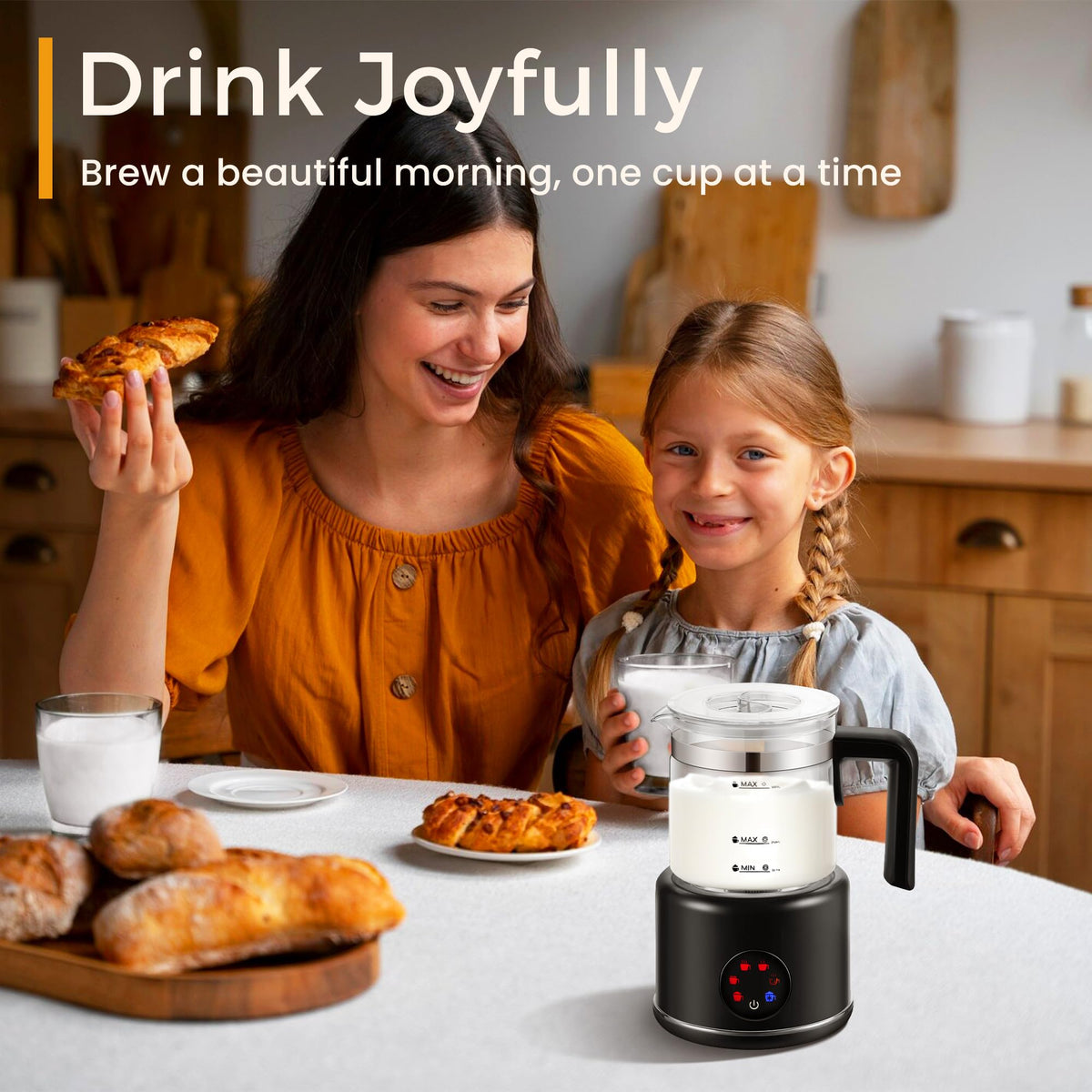 6 in 1 Electric Milk Frother and Steamer O599