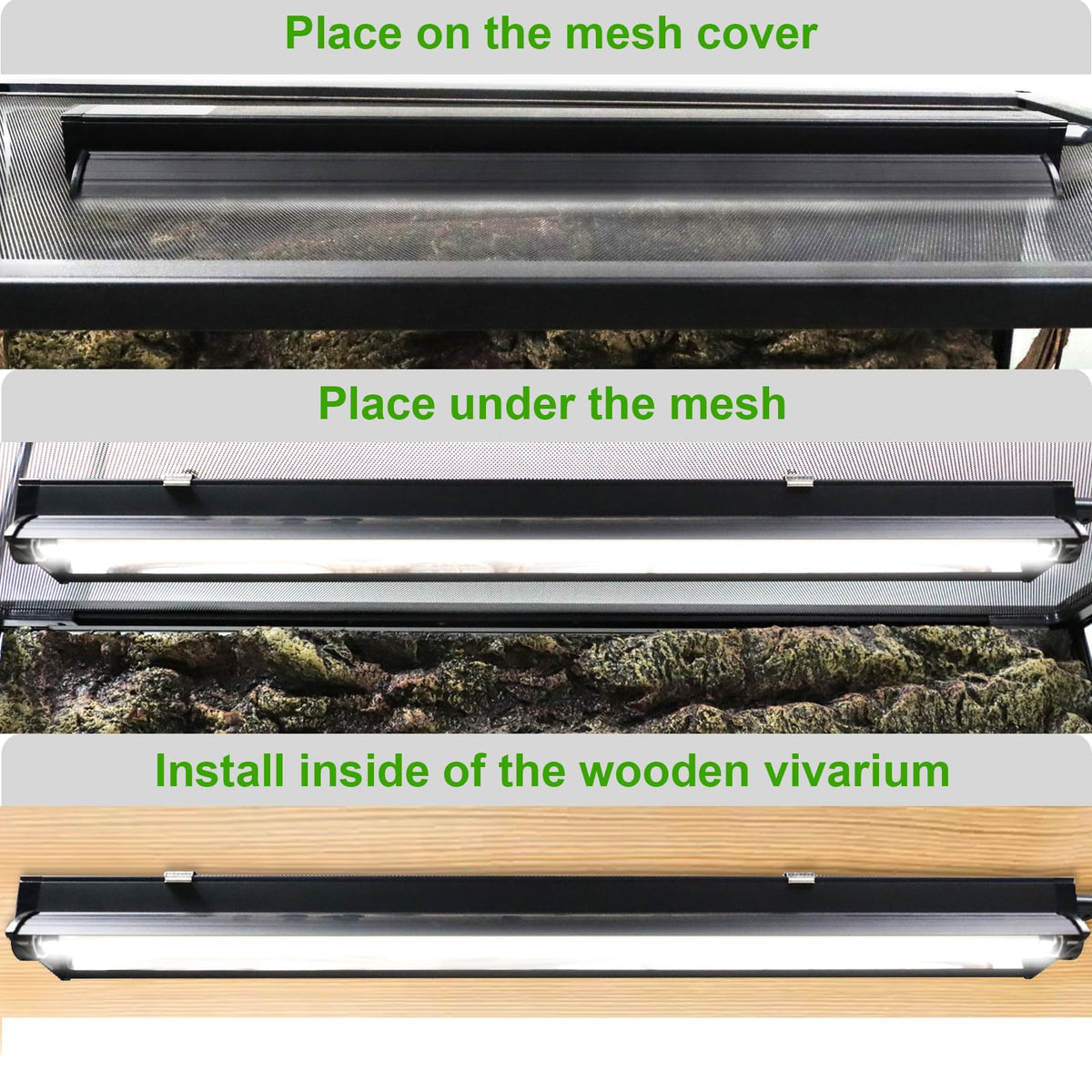 24W 22 Inch UVB Reptile Light Fixture B25003