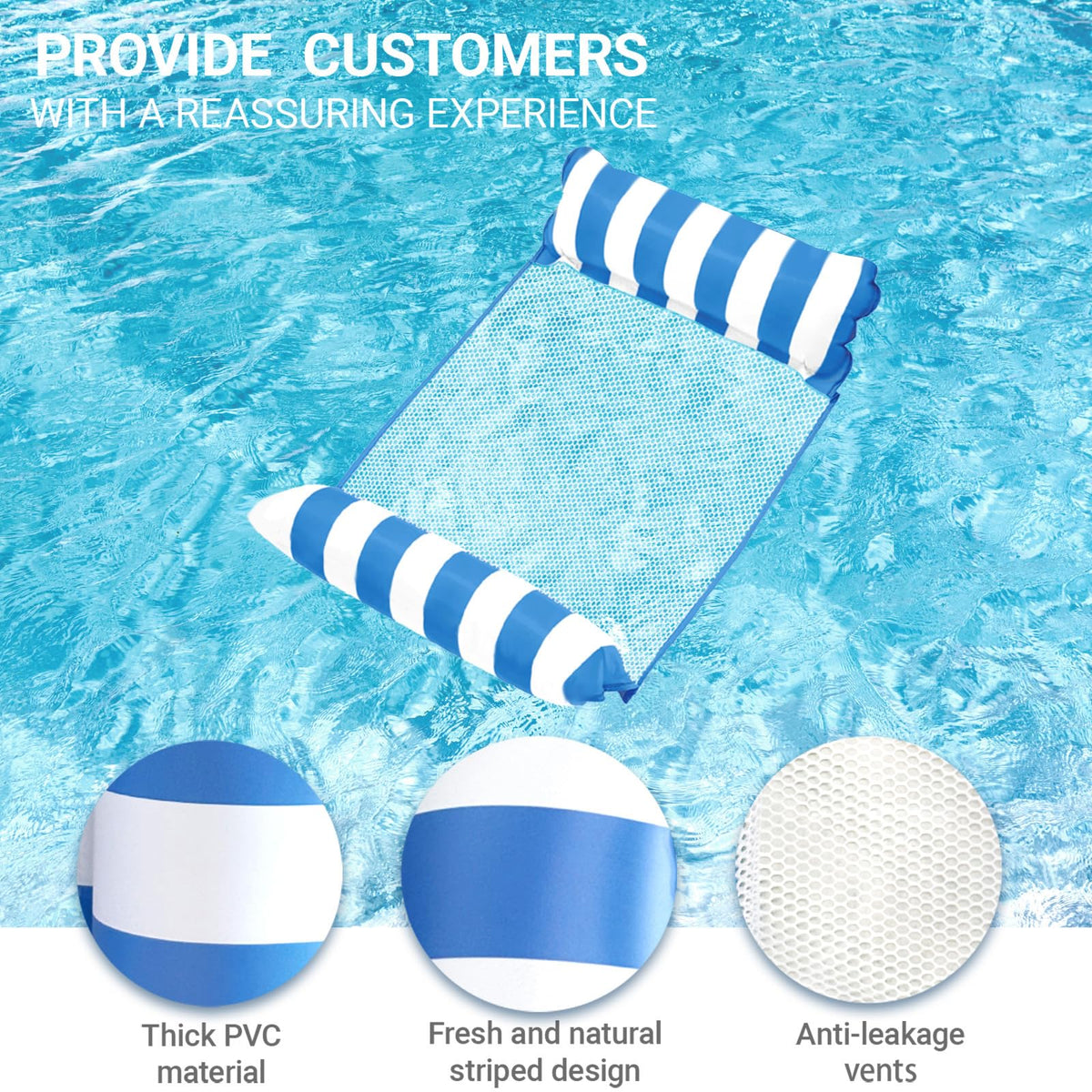 Inflatable Mesh Pool Float R71973
