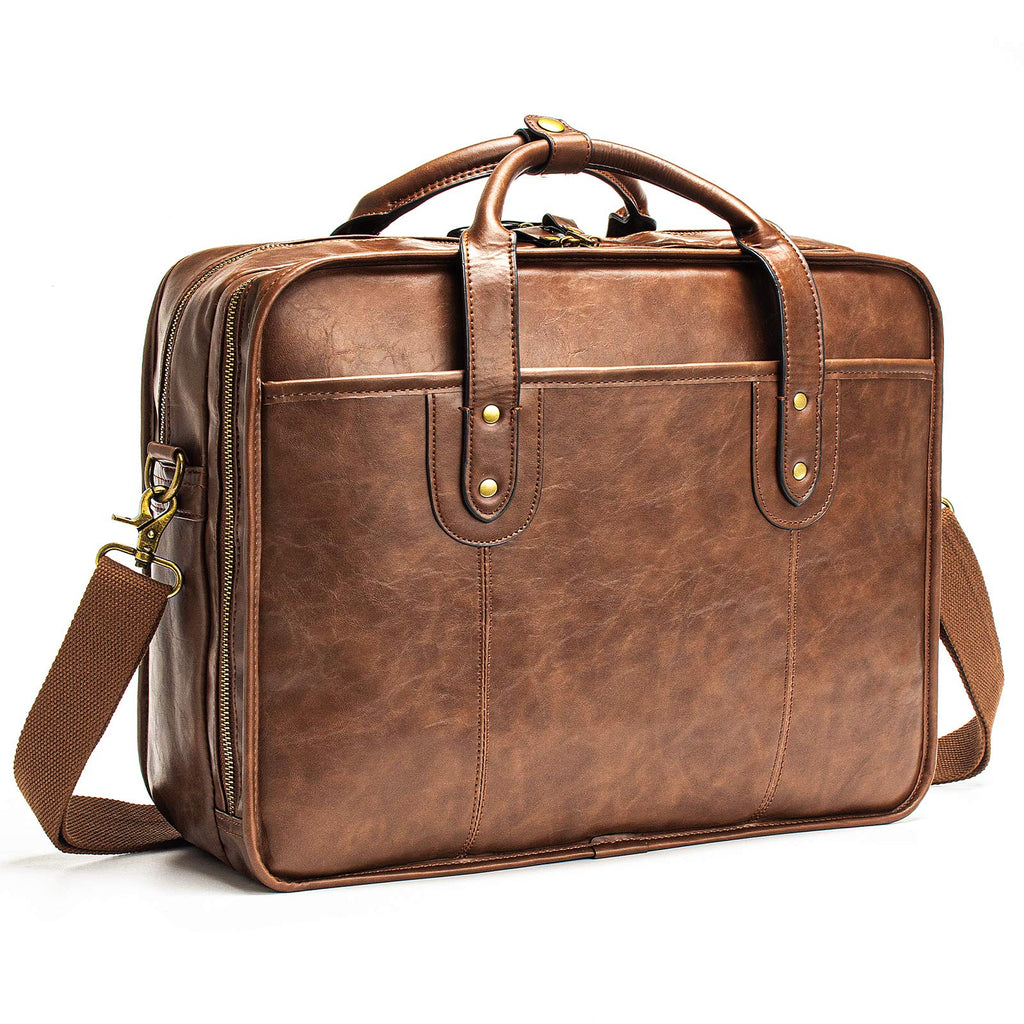 Leather 15.6 Inch Laptop Messenger Bag C446