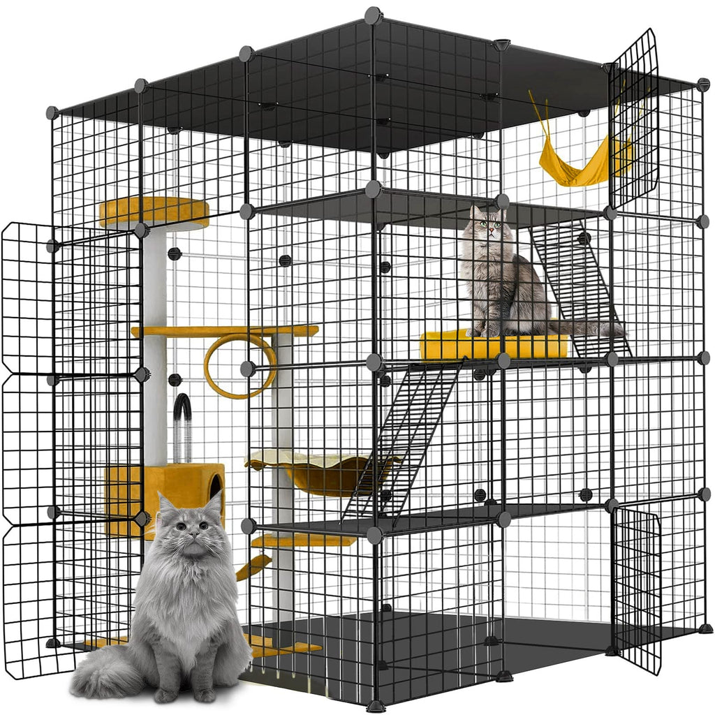 Large Cat Cage Detachable Metal Wire Playpen N162002