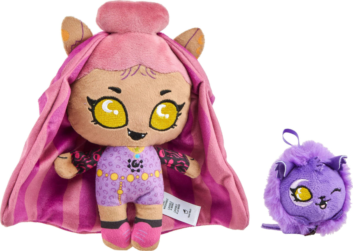 Plush Doll Set with Pet Dog and Backpack Y3195