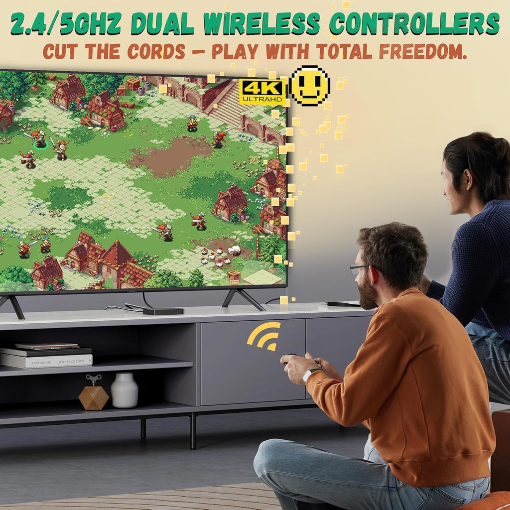 Wireless Retro Game Console with 20,000+ Games and 4k Hdmi Output I2207