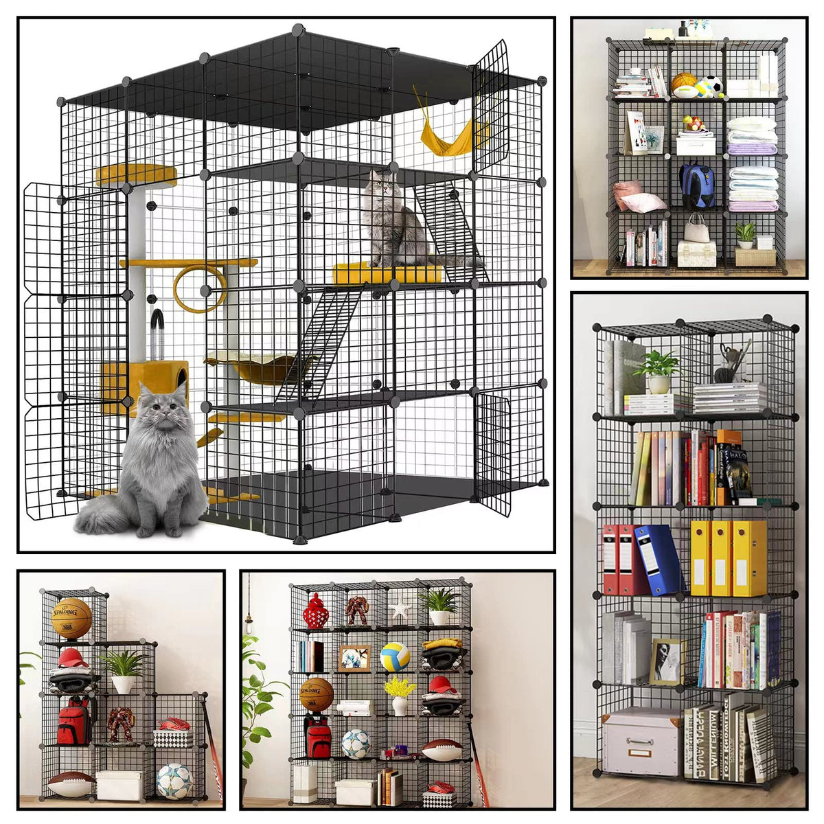 Large Cat Cage Detachable Metal Wire Playpen N162002