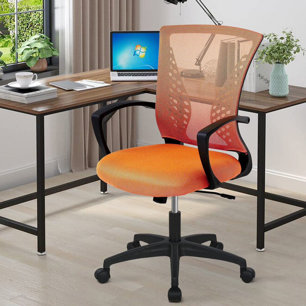 Orange Ergonomic Mesh Office Chair Y692