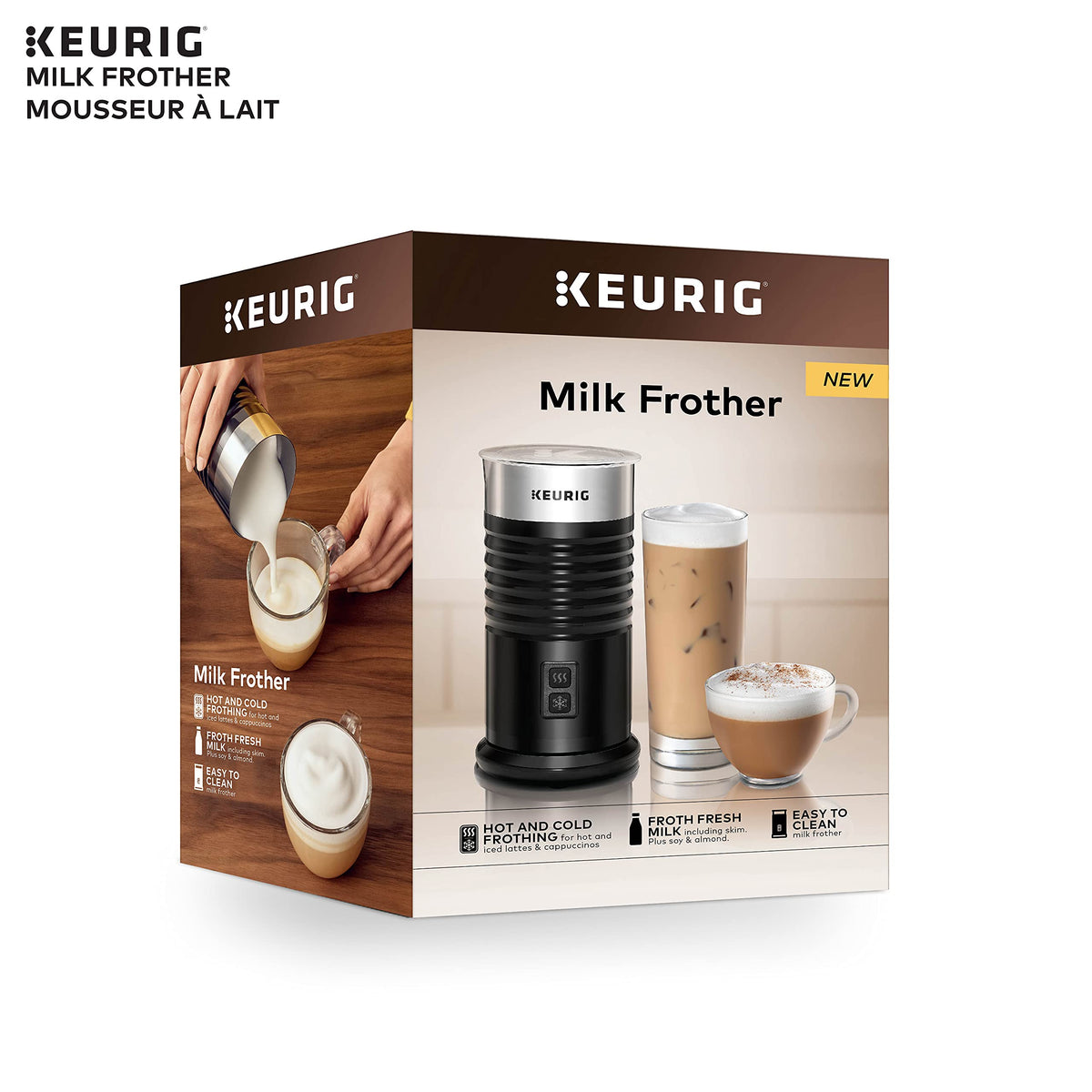 Black 6 Oz Milk Frother I8092