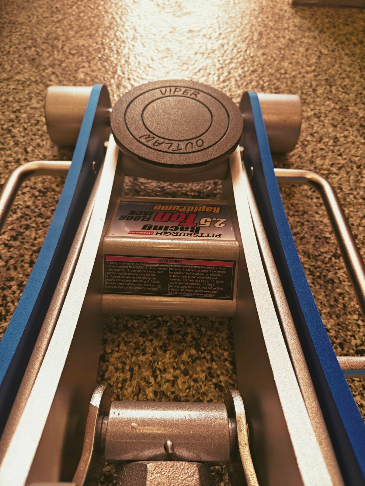 Low-Profile Aluminum Racing Floor Jack Saddle Pad G79656