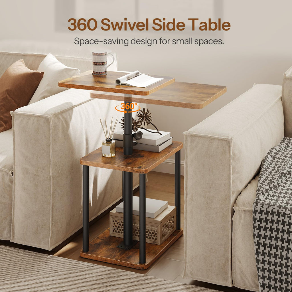 360° Rotating Height Adjustable End Table I396