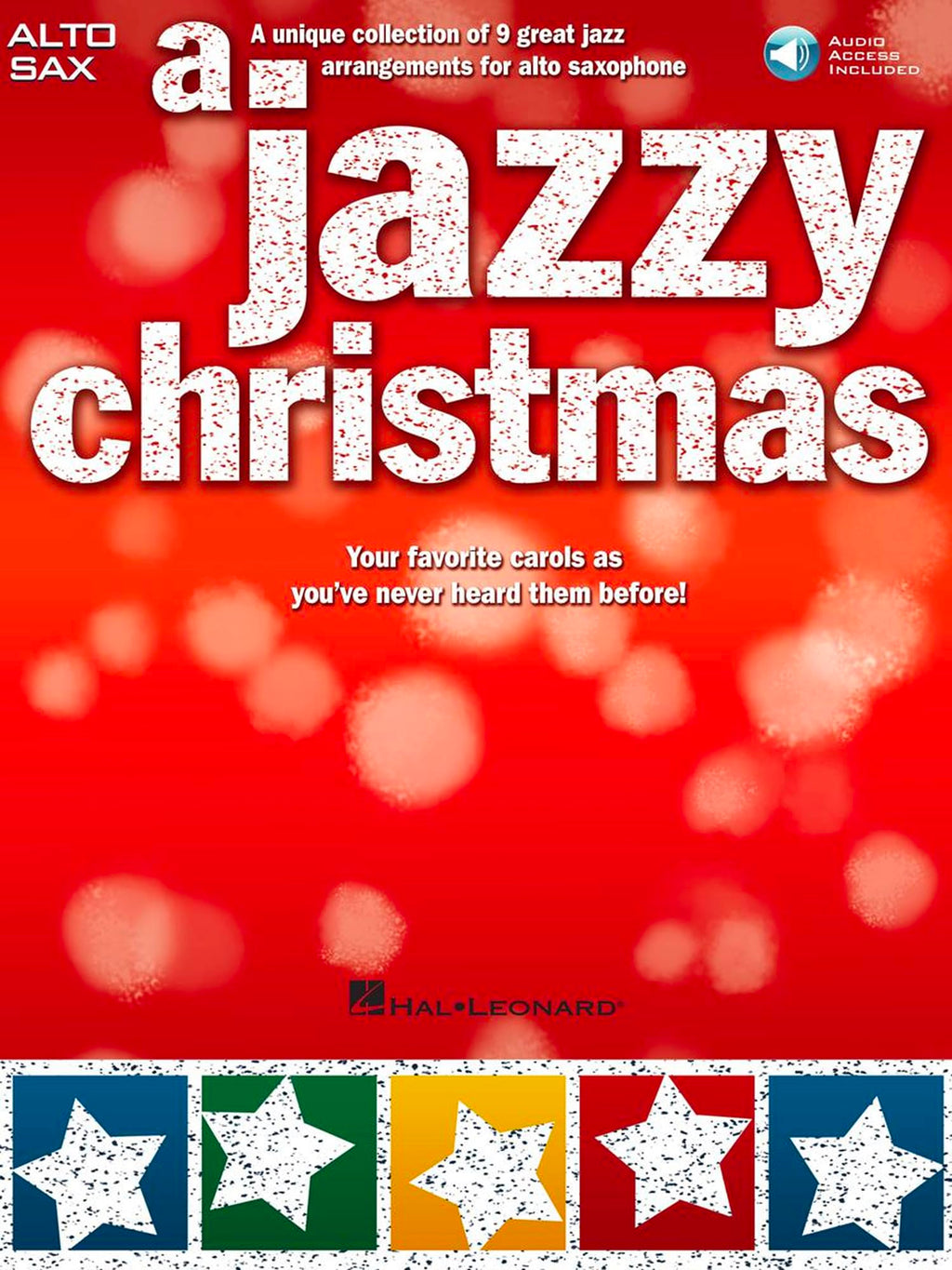 Alto Sax Christmas Jazz Sheet Music Book with Online Audio C490346