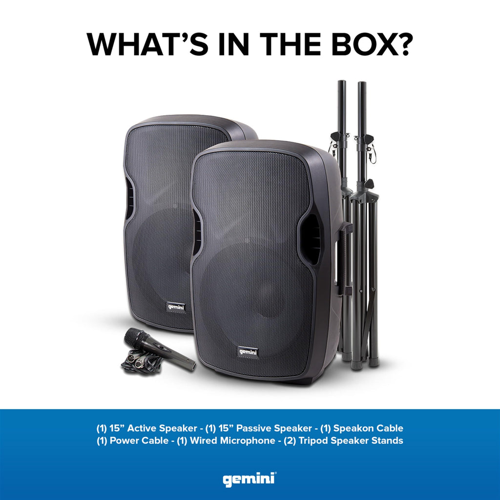 Portable Bluetooth PA Speaker System, 2000W, Black J7900
