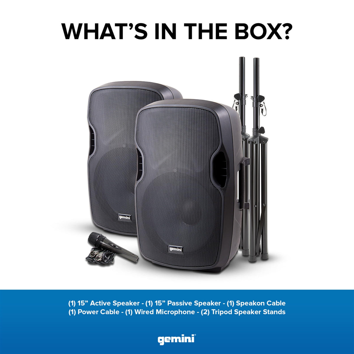 Portable Bluetooth PA Speaker System, 2000W, Black J7900