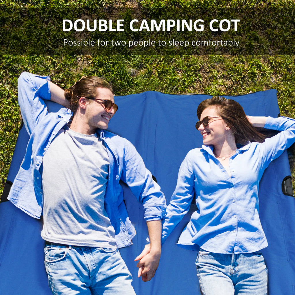 2 Person Folding Camping Cot with Carry Bag G601