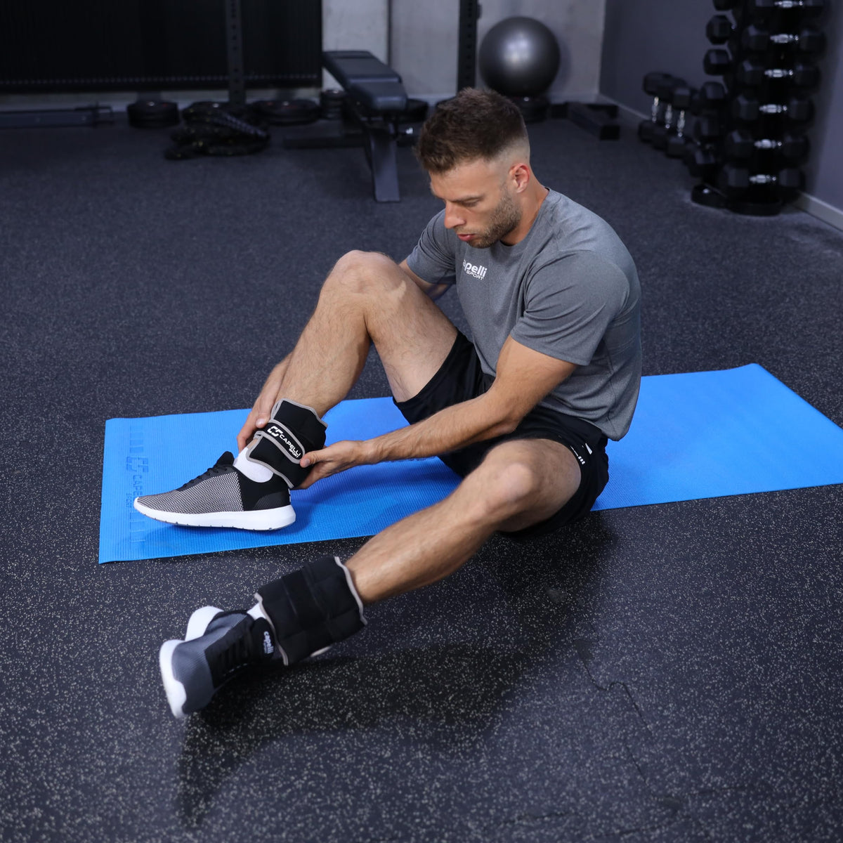 Black 10 lbs Set of 2 Ankle and Wrist Weights F365