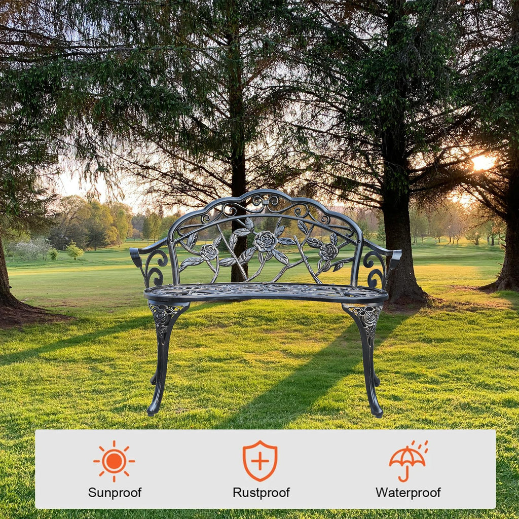 Cast Aluminium Outdoor Bench J97707